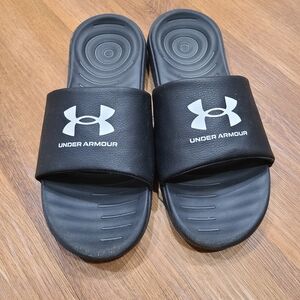 Under Armour Black Slide Sandals